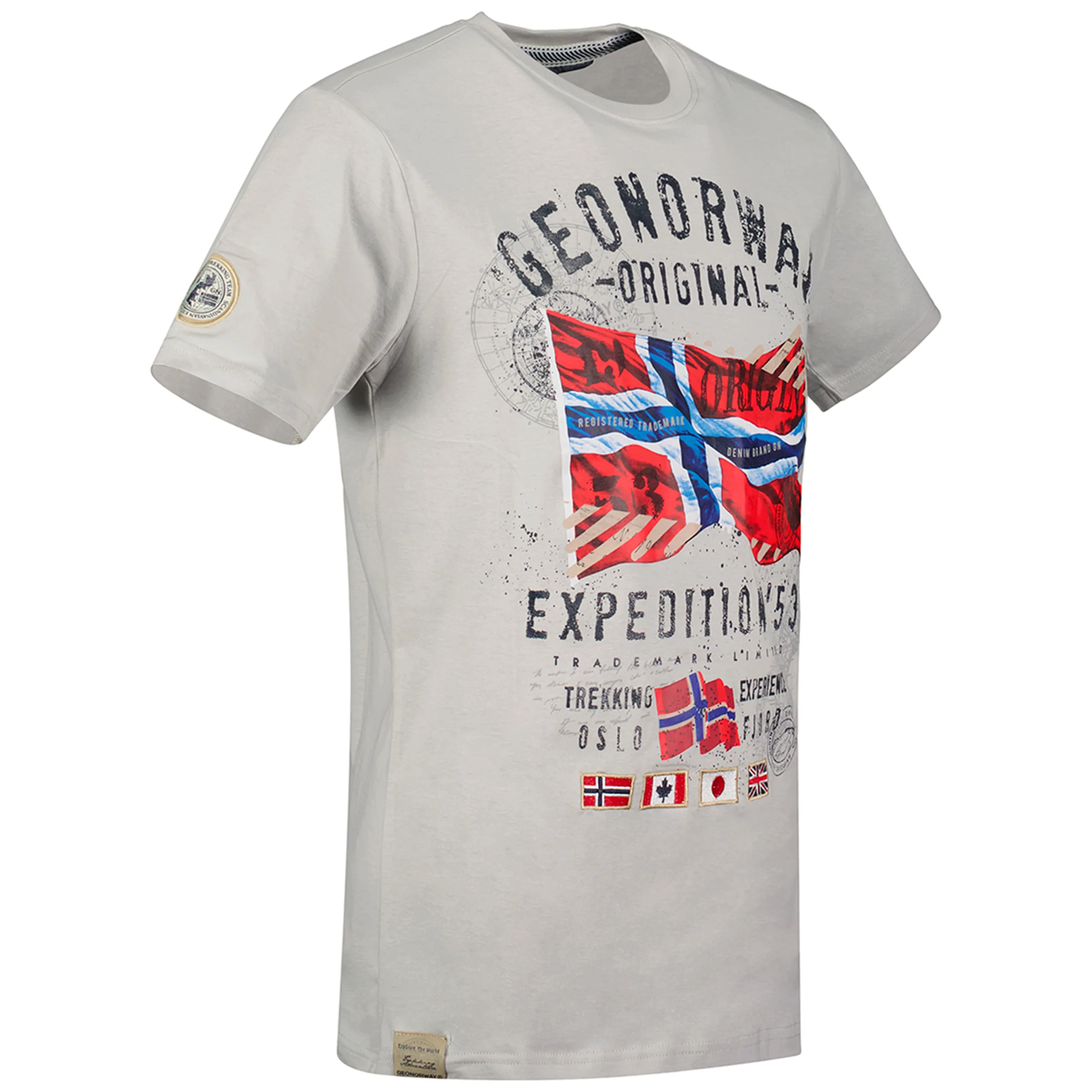 Camiseta Hombre Jitchen Gris Claro - Image 3