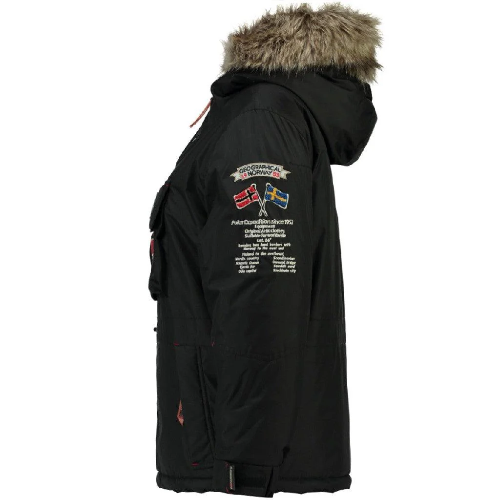 Parka De Niño Boomerang Negro - Image 3